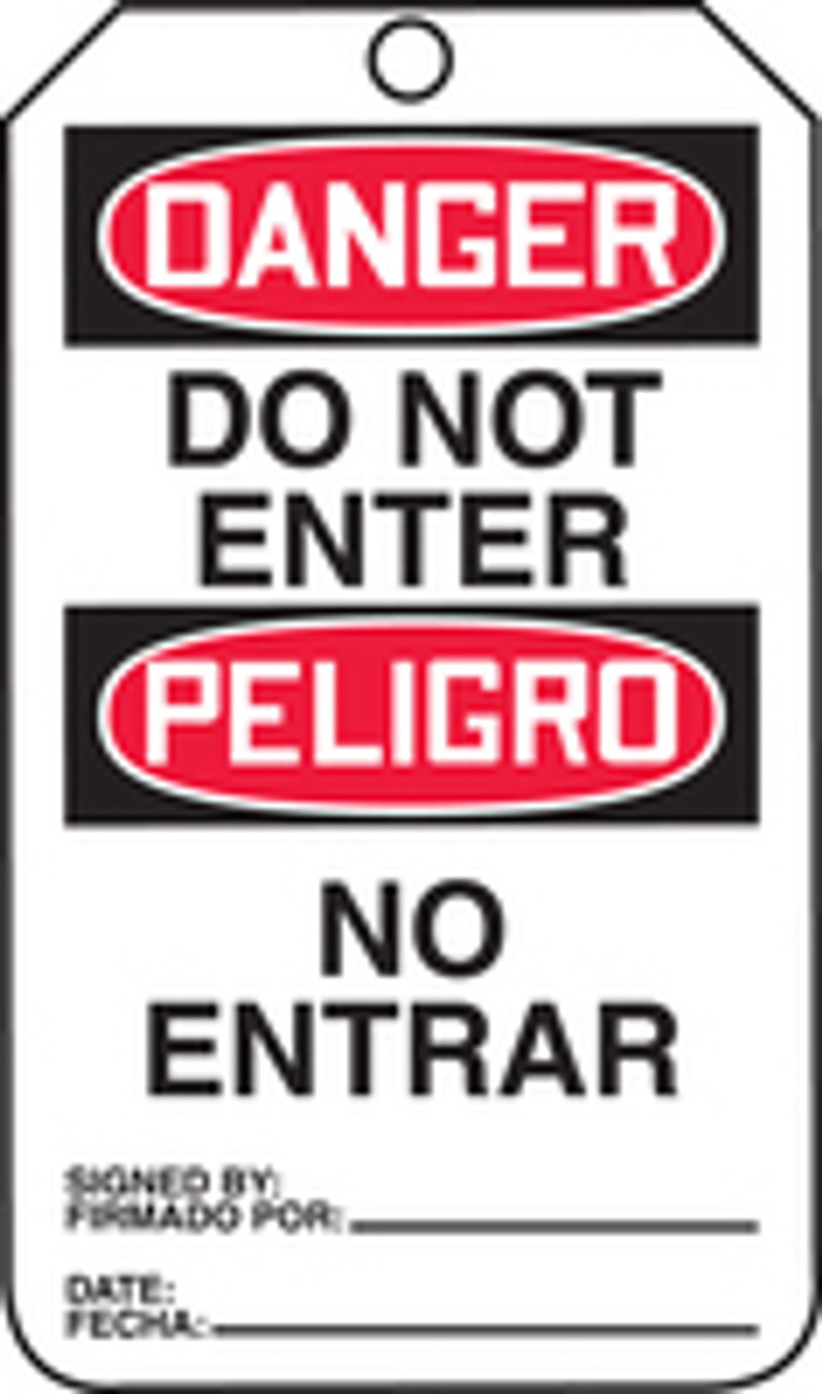 Bilingual Spanish Safety Tags